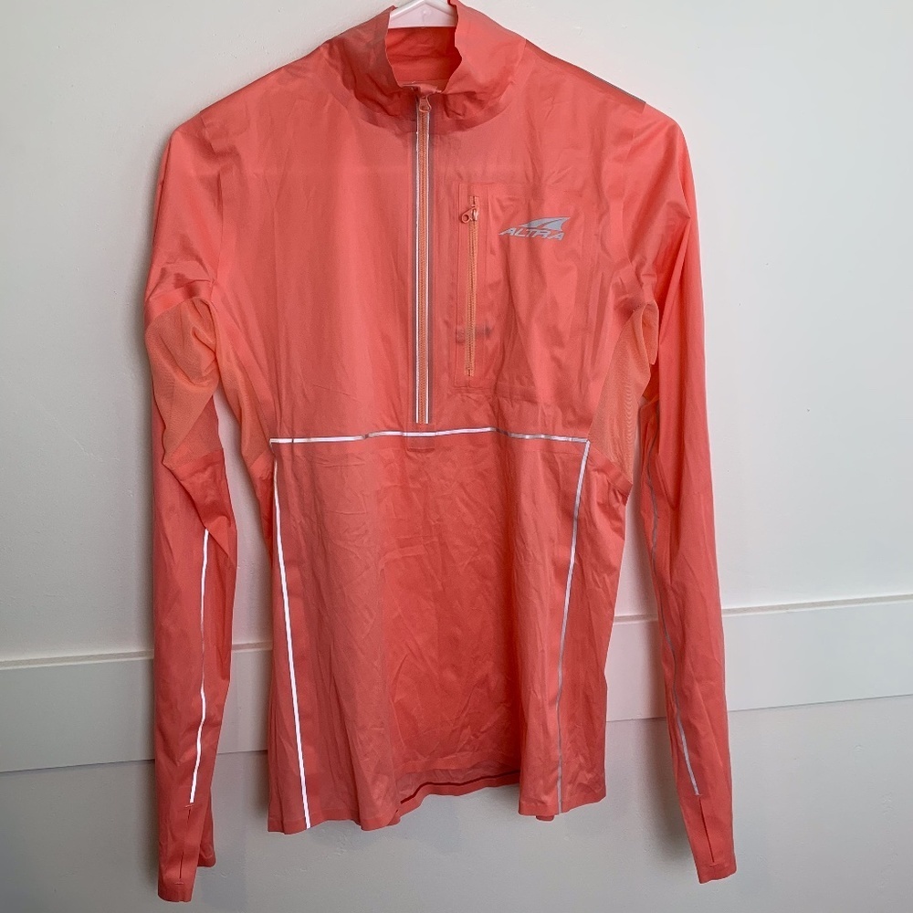 NWOT Altra Peach Packable Half Zip Pullover Jacket - Picture 2 of 9